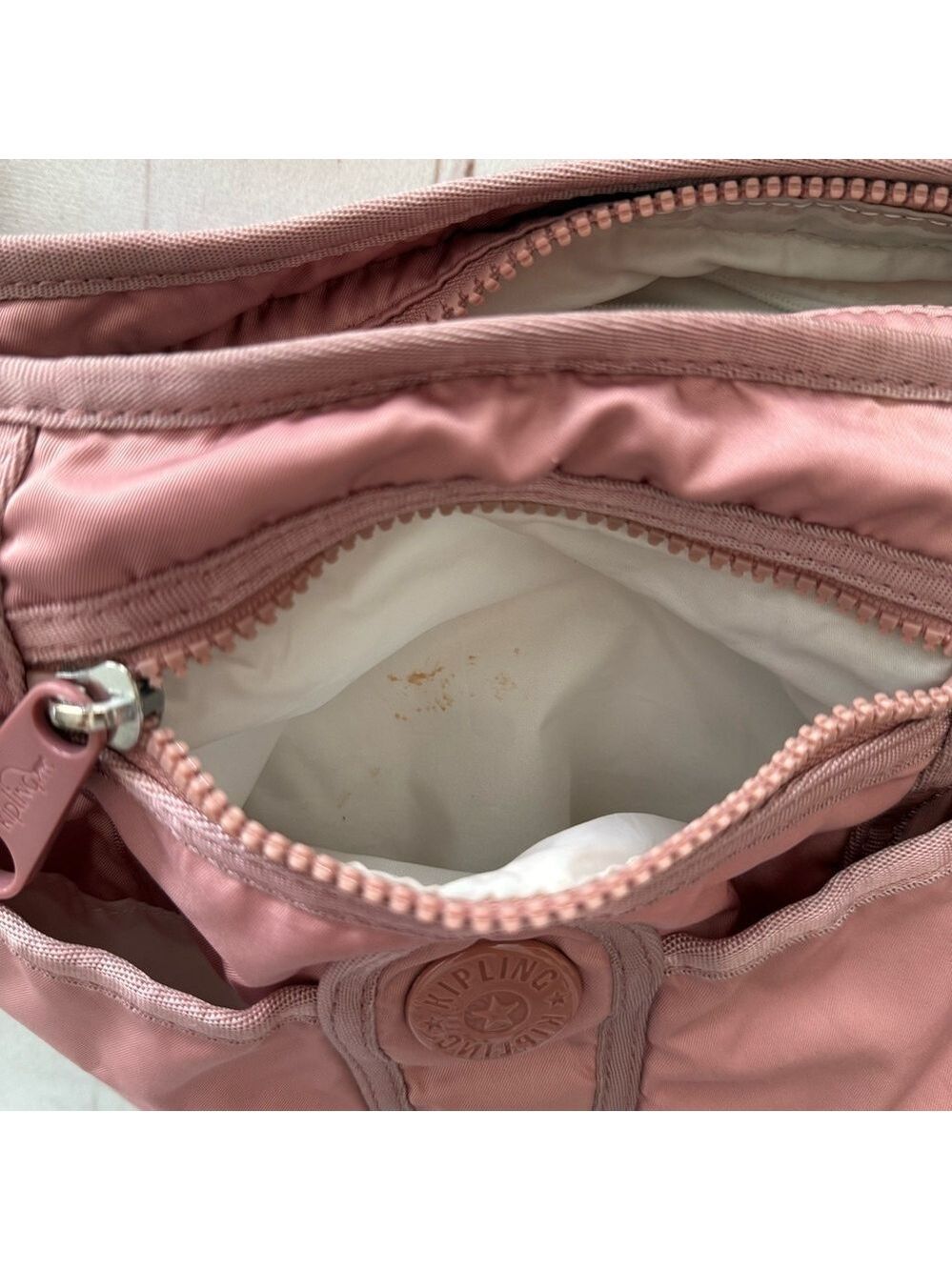 Kipling Dusty Rose Crossbody Bag Small lightweight Everyday Casual Purse Pink - Picture 15 of 16